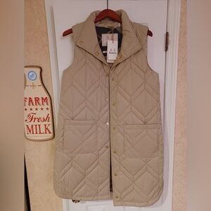 Brand New Barbour Women's Beige Quilted Vest - Cosmia Gilet Style